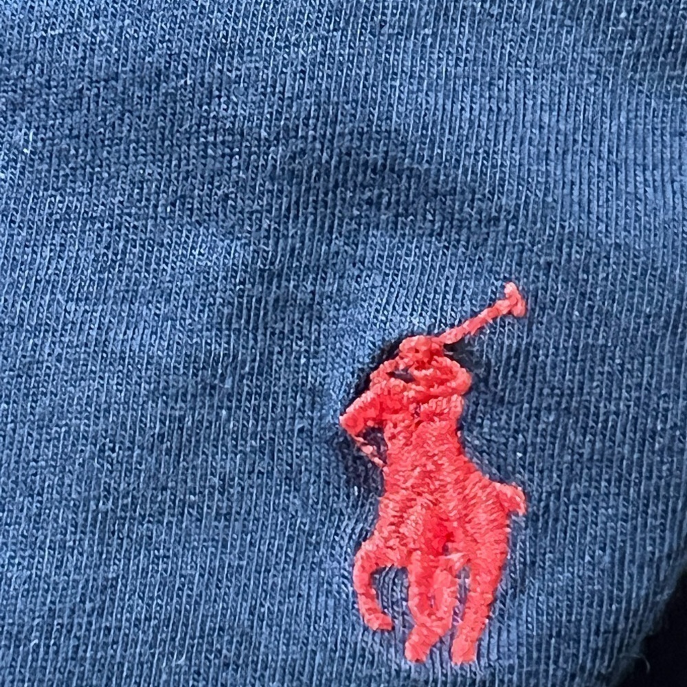 Ralph Lauren Men’s Polo Dark Blue T-Shirt Slim Fit Medium - Picture 5 of 8